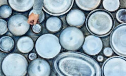 Serax Pure Kommenset Met Deksel ø 14 Cm H 15 Cm Keramiek Blue Glazed 3-delig -Kook Winkel pure 2020 1 990x600 14