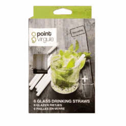 Point-Virgule Cocktailrietjes 14 Cm Glas Wit 7-delig