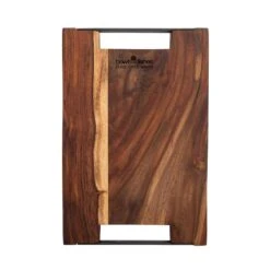 Bowls And Dishes Rose Wood Serveerplank Met Metalen Handvatten 30 X 20 Cm