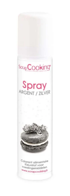 ScrapCooking Kleurstofspray 75 Ml Zilverkleurig
