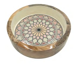 By Room Ronde Schaal Met Rechte Wand ø 22 Cm Moroccan Print Bloemmotief Geel/rood/roze 1 By Room Ronde Schaal Met Rechte Wand ø 22 Cm Moroccan Print Bloemmotief Geel/rood/roze