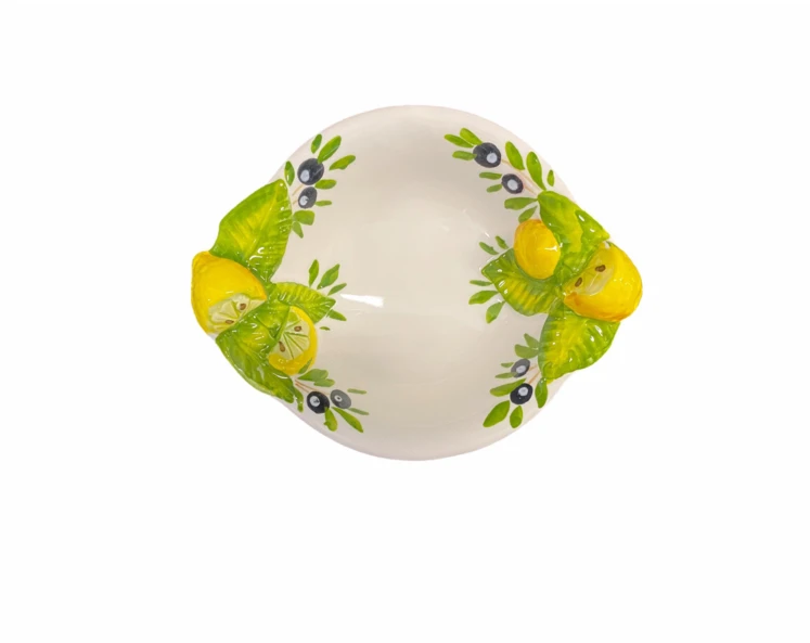 Oldenhof Diepe Kom Citroen S Ø 13 Cm Aardewerk Wit 1 Oldenhof Diepe Kom Citroen S Ø 13 Cm Aardewerk Wit