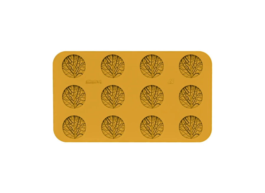 Silikomart Verza 12 Decoratie Cirkel Blad Silicone Geel 1 Silikomart Verza 12 Decoratie Cirkel Blad Silicone Geel