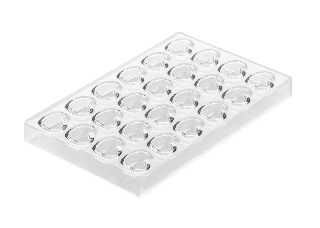 Silikomart Cuore Chocolademal Tritan Kunststof Transparant 1 Silikomart Cuore Chocolademal Tritan Kunststof Transparant