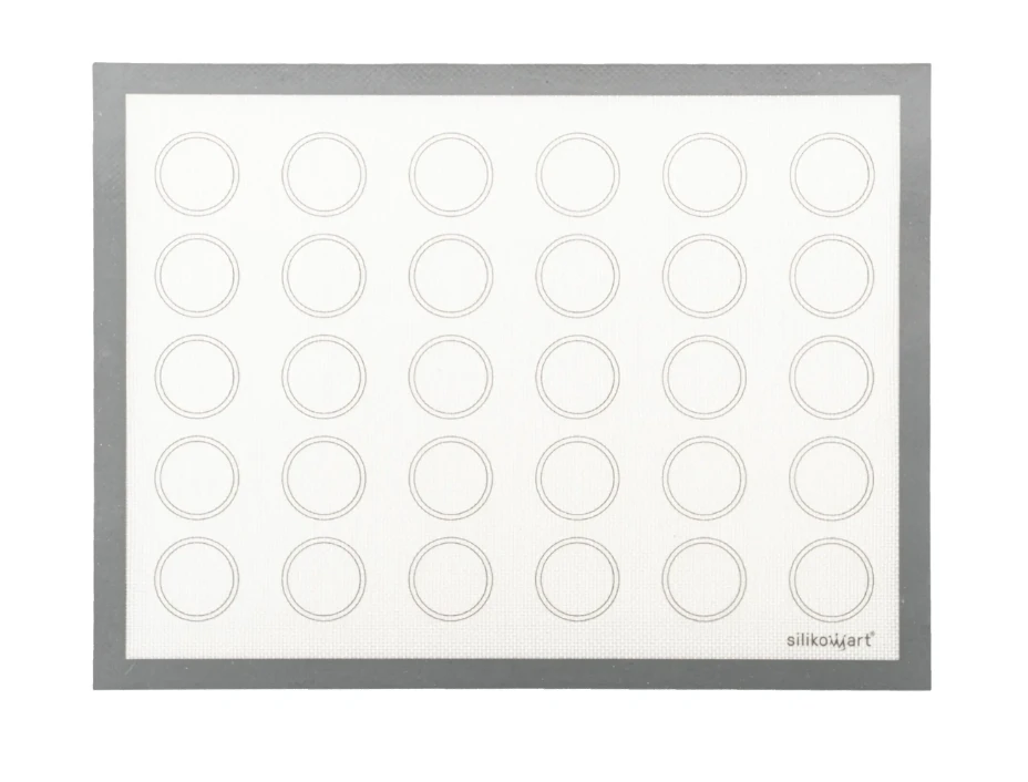 Silikomart Macaronmat 30 X 40 Cm Silicone Fiberglass Grijs 1 Silikomart Macaronmat 30 X 40 Cm Silicone Fiberglass Grijs