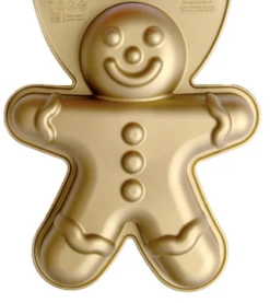 ScrapCooking Gingerbreadman Bakvorm 27 X 22 Cm Silicone Goud
