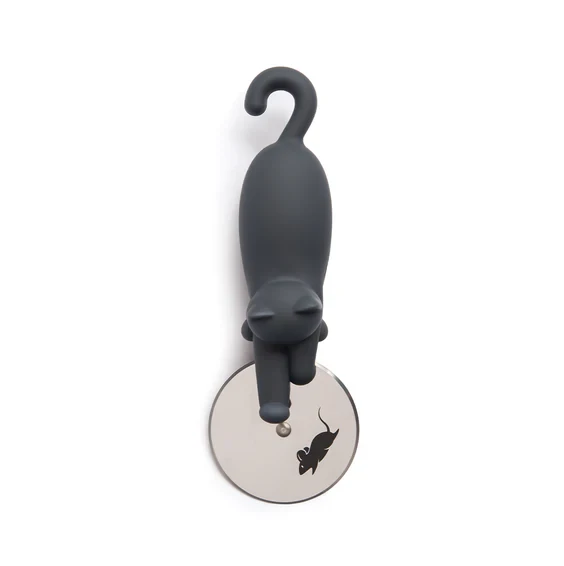 Ototo Kitty-Cut Pizzasnijder 19 Cm Rvs Grijs 1 Ototo Kitty-Cut Pizzasnijder 19 Cm Rvs Grijs