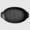 Emile Henry BBQ Fish Grill Ovaal 42,5 X 25 Cm Zwart