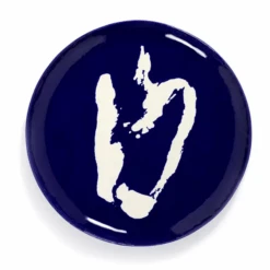 Serax Feast By Ottolenghi Serveerschaal ø 44,5 Cm H 2 Cm Aardewerk Blue + Pepper White