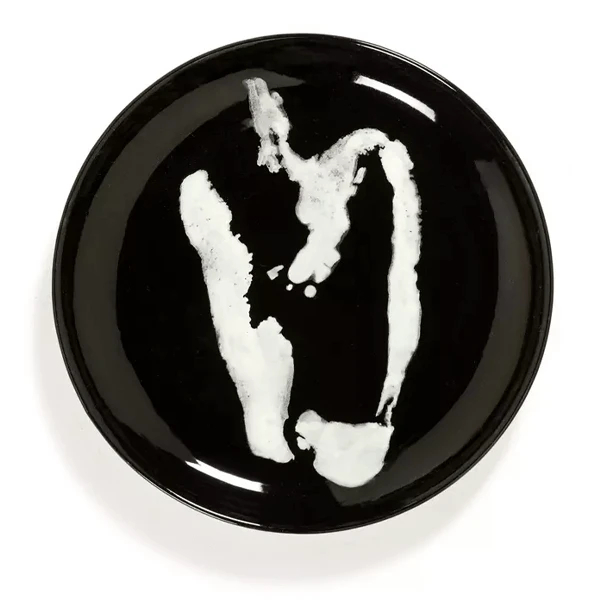 Serax Feast By Ottolenghi Serveerbord ø 35 Cm H 2 Cm Aardewerk Black + Pepper White
