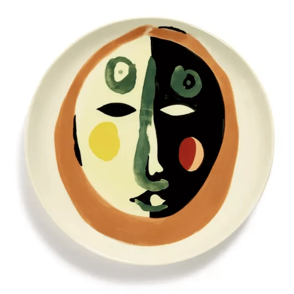 Serax Feast By Ottolenghi Serveerbord ø 35 Cm H 2 Cm Aardewerk Face 1