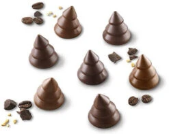 Silikomart EasyChoc Choco Trees Bonbonvorm 15 Dennenbomen Extra -Kook Winkel silikomart scg054 3d silicone mould n15 choco trees o28 h 30 mm
