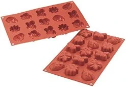 Silikomart Bakmat 15 Bloemen En Beestjes Silicone