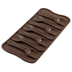 Silikomart EasyChoc Choco Spoons 21 Cm Silicone Bruin