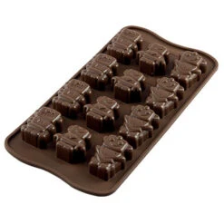 Silikomart EasyChoc Robochoc 21 Cm Silicone Bruin