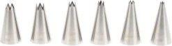 Patisse Gekartelde Spuitmonden ø 5 - 15 Mm Rvs 6-delig