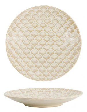 Tokyo Design Titanium Matte Mermaid Bord ø 25 Cm Keramiek Bruin Wit 1 Tokyo Design Titanium Matte Mermaid Bord ø 25 Cm Keramiek Bruin Wit