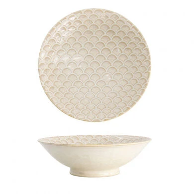 Tokyo Design Titanium Matte Mermaid Schaal ø 25 Cm Keramiek Bruin Wit 1 Tokyo Design Titanium Matte Mermaid Schaal ø 25 Cm Keramiek Bruin Wit