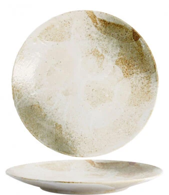 Tokyo Design Yukishino Dinerbord ø 28,5 Cm Keramiek Bruin Wit