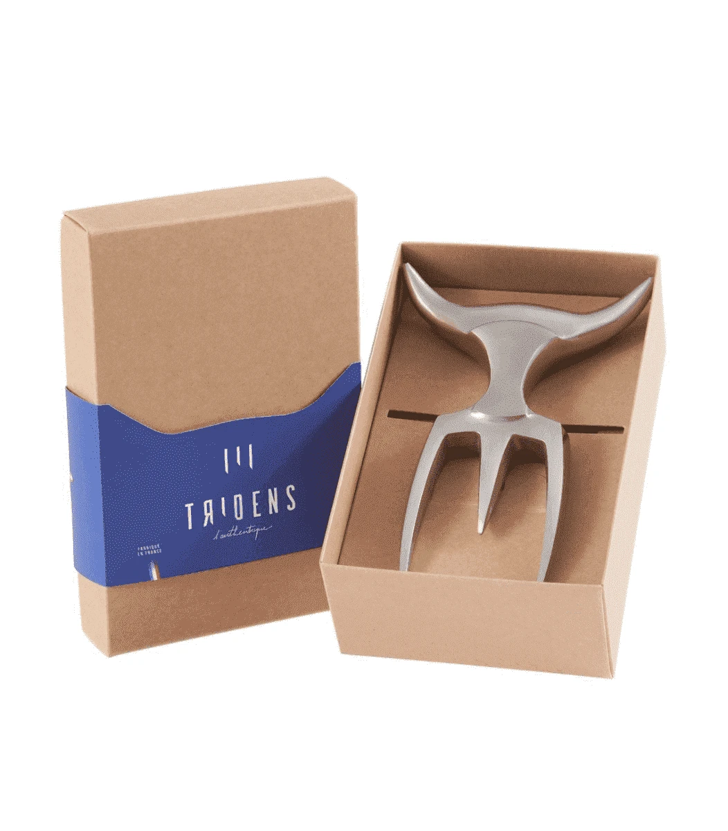 Tridens Vleesvork En Basis Geborsteld Rvs En Hout 7 Tridens Vleesvork En Basis Geborsteld Rvs En Hout - Afbeelding 7