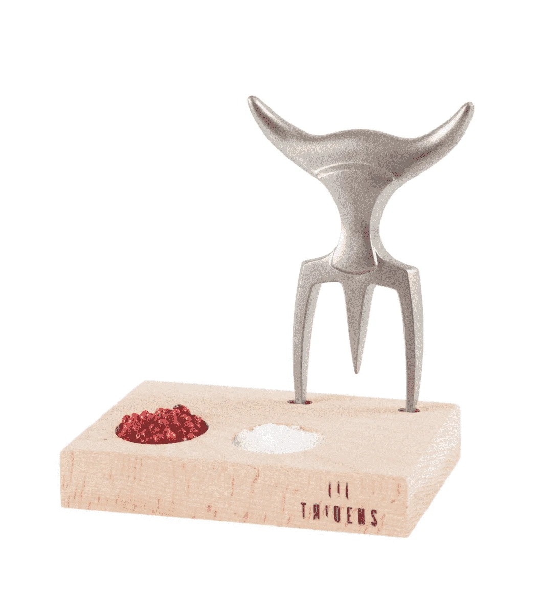 Tridens Vleesvork En Basis Geborsteld Rvs En Hout 1 Tridens Vleesvork En Basis Geborsteld Rvs En Hout