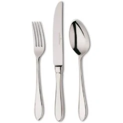 Van Kempen & Begeer Puntfilet Dessertcouvert Rvs 3-delig