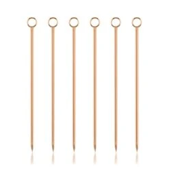 Viski Cocktailprikkers Copper 6 Stuks