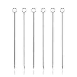 Viski Cocktailprikkers Stainless Steel 6 Stuks