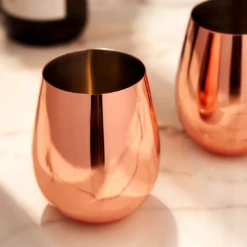 Viski Stemless Tumbler Wijnglas Copper 2 Stuks -Kook Winkel ylas5bqztzcyavyqhvjh