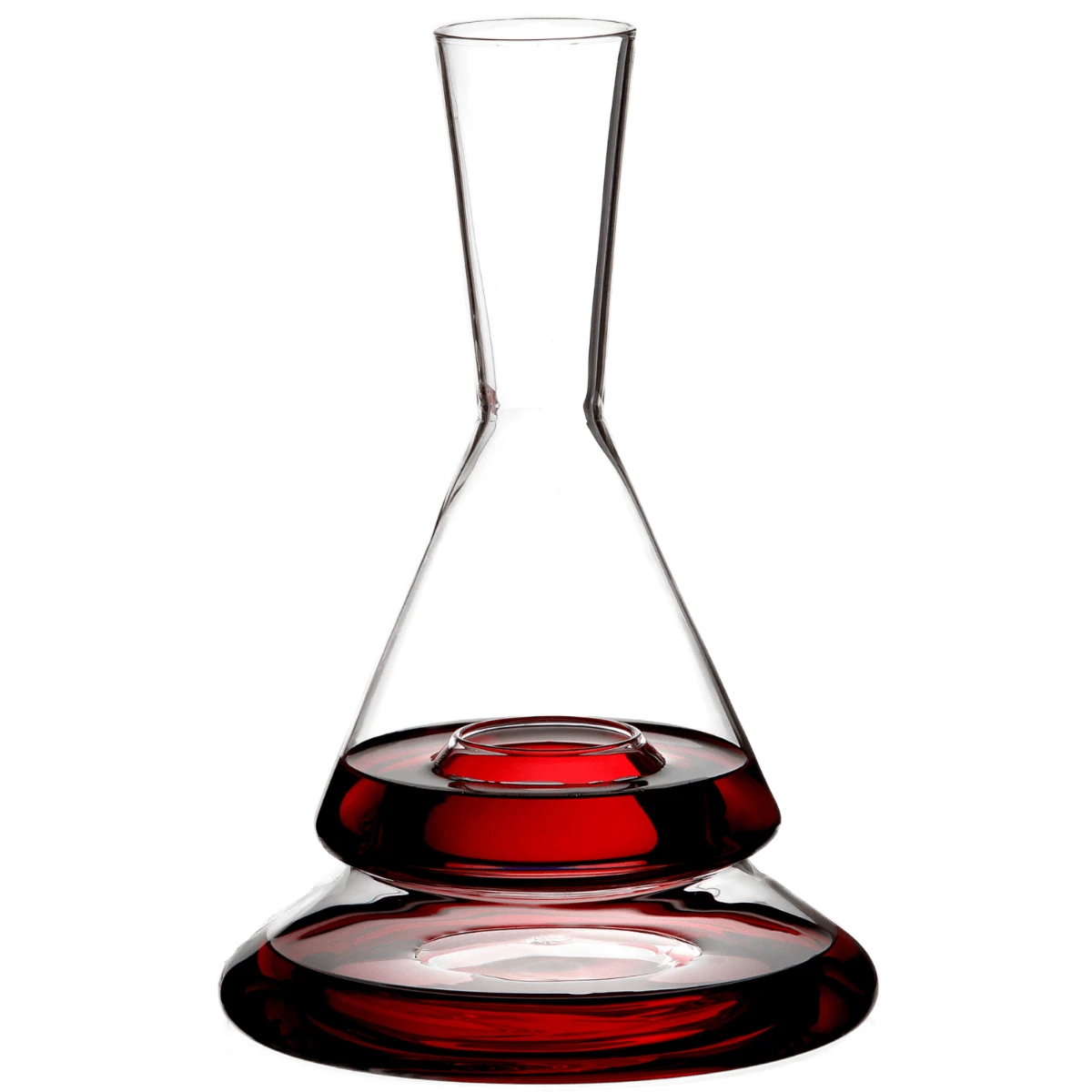 Zieher Doppio Decanteerkaraf 2-laags 1,75 Liter Glas 1 Zieher Doppio Decanteerkaraf 2-laags 1,75 Liter Glas
