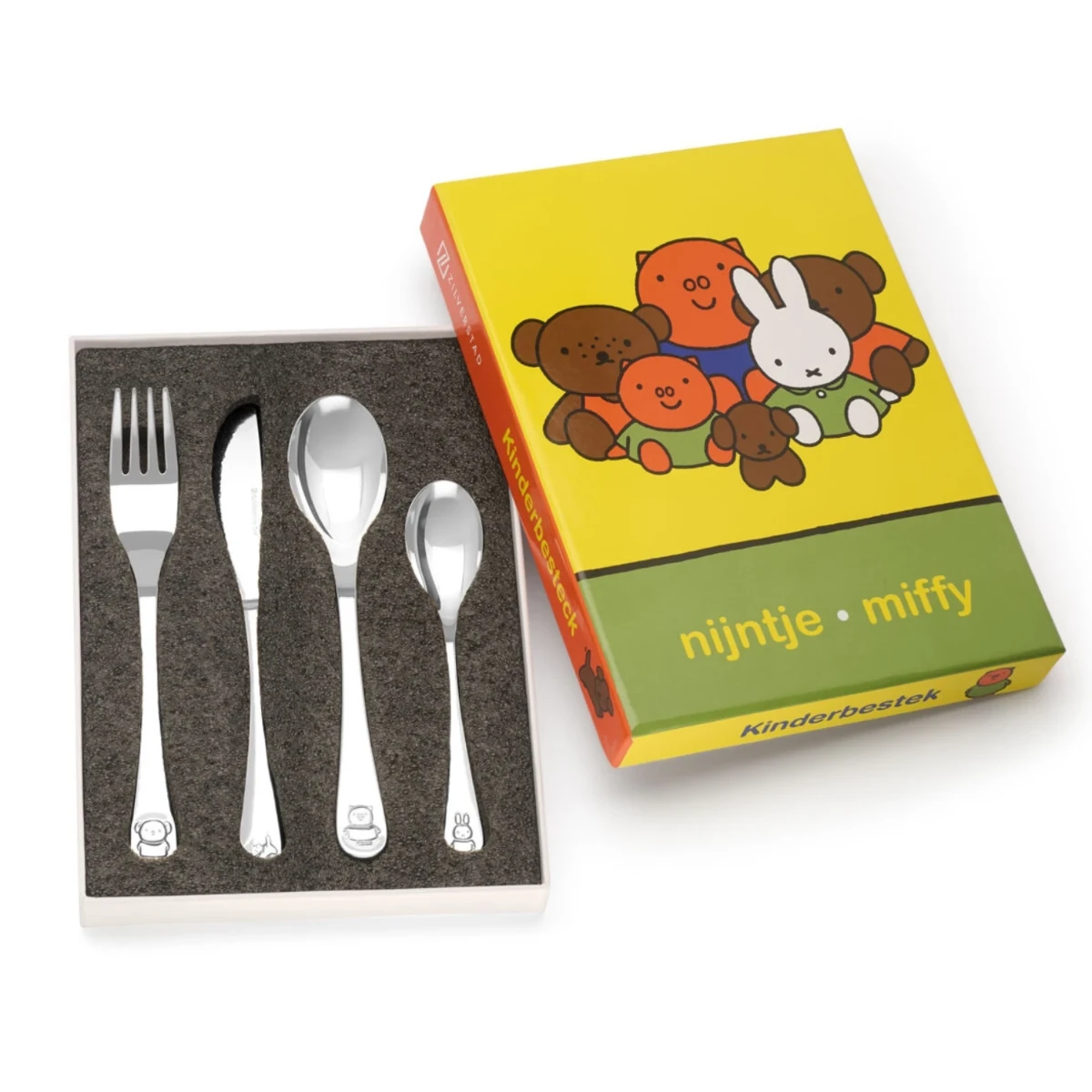 Zilverstad Nijntje Friends Kinderbestek Rvs 4-delig 1 Zilverstad Nijntje Friends Kinderbestek Rvs 4-delig