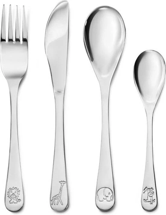 Zilverstad Nijntje Zoo Kinderbestek Rvs 4-delig 2 Zilverstad Nijntje Zoo Kinderbestek Rvs 4-delig - Afbeelding 2